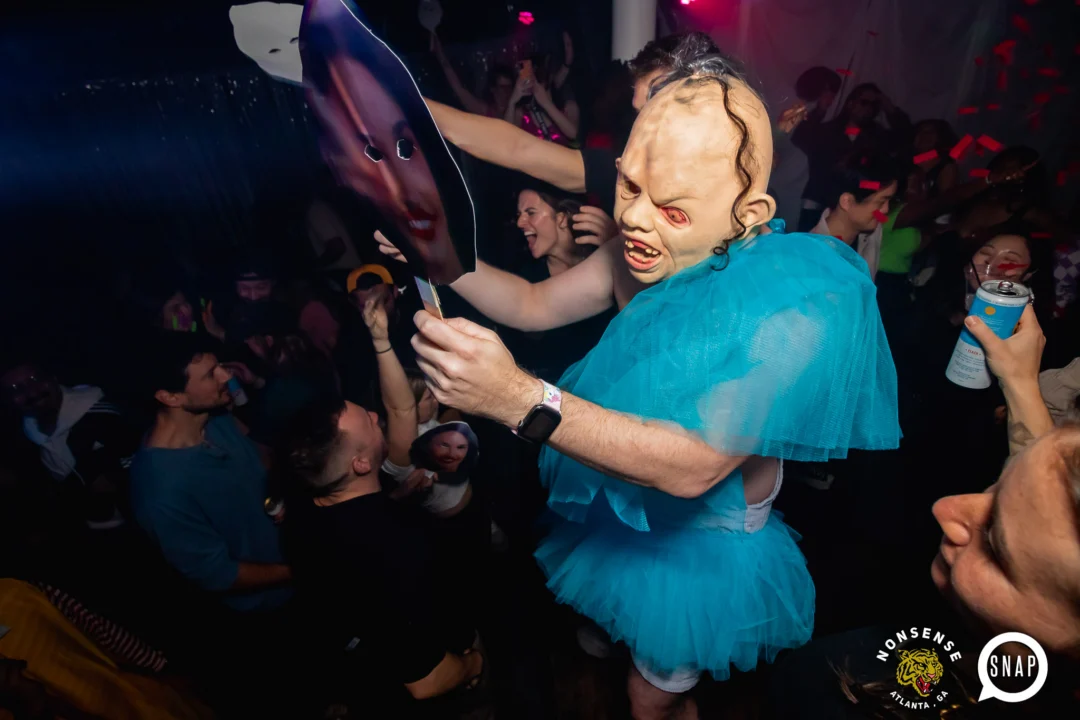 The Substance - A dance party inspired by the film - November 2024 - Kimber and NeonHorror were the DJs - Pics by @hellacurious - Decor by TAD and Scott