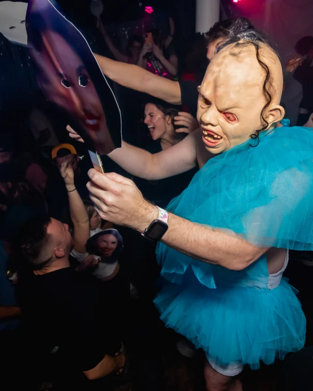 The Substance - A dance party inspired by the film - November 2024 - Kimber and NeonHorror were the DJs - Pics by @hellacurious - Decor by TAD and Scott