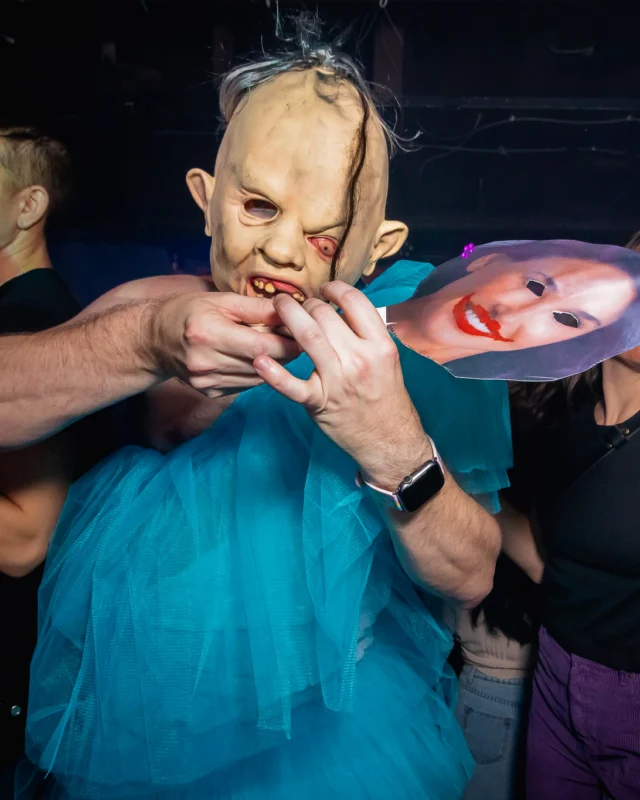 The Substance - A dance party inspired by the film - November 2024 - Kimber and NeonHorror were the DJs - Pics by @hellacurious - Decor by TAD and Scott