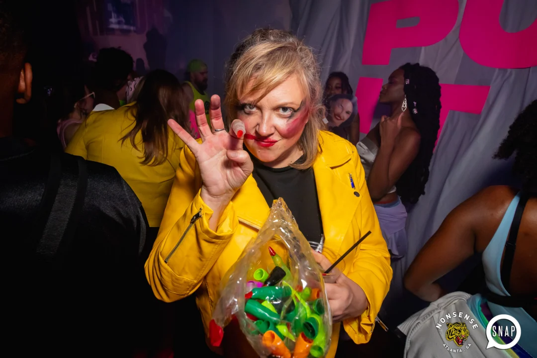The Substance - A dance party inspired by the film - November 2024 - Kimber and NeonHorror were the DJs - Pics by @hellacurious - Decor by TAD and Scott