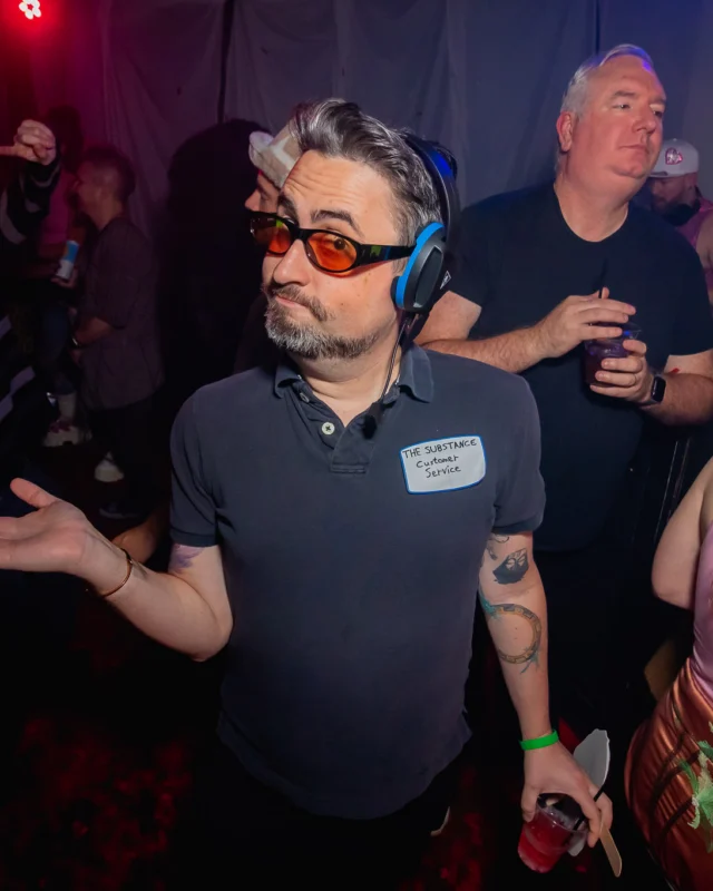 The Substance - A dance party inspired by the film - November 2024 - Kimber and NeonHorror were the DJs - Pics by @hellacurious - Decor by TAD and Scott
