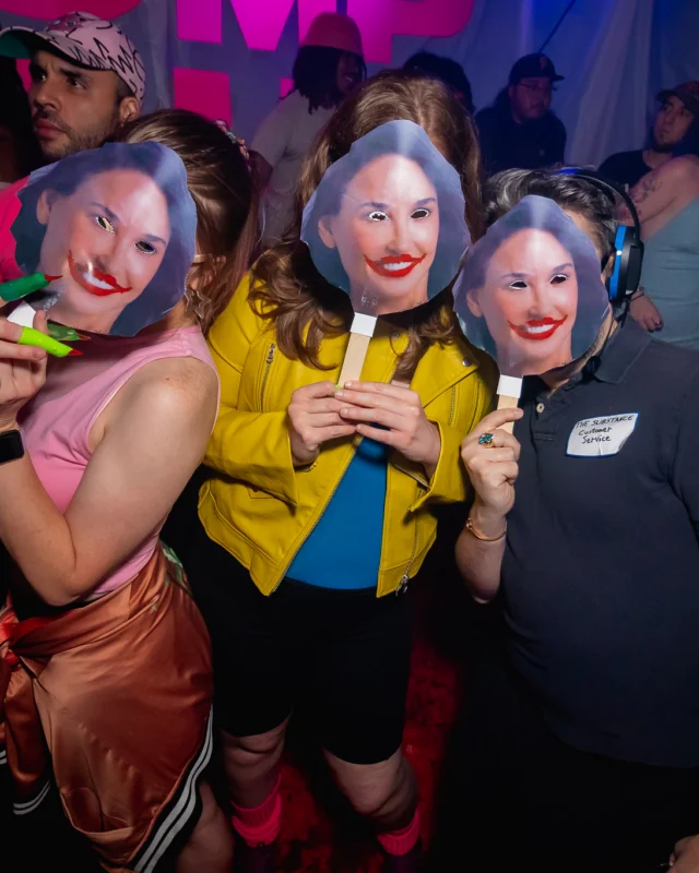 The Substance - A dance party inspired by the film - November 2024 - Kimber and NeonHorror were the DJs - Pics by @hellacurious - Decor by TAD and Scott