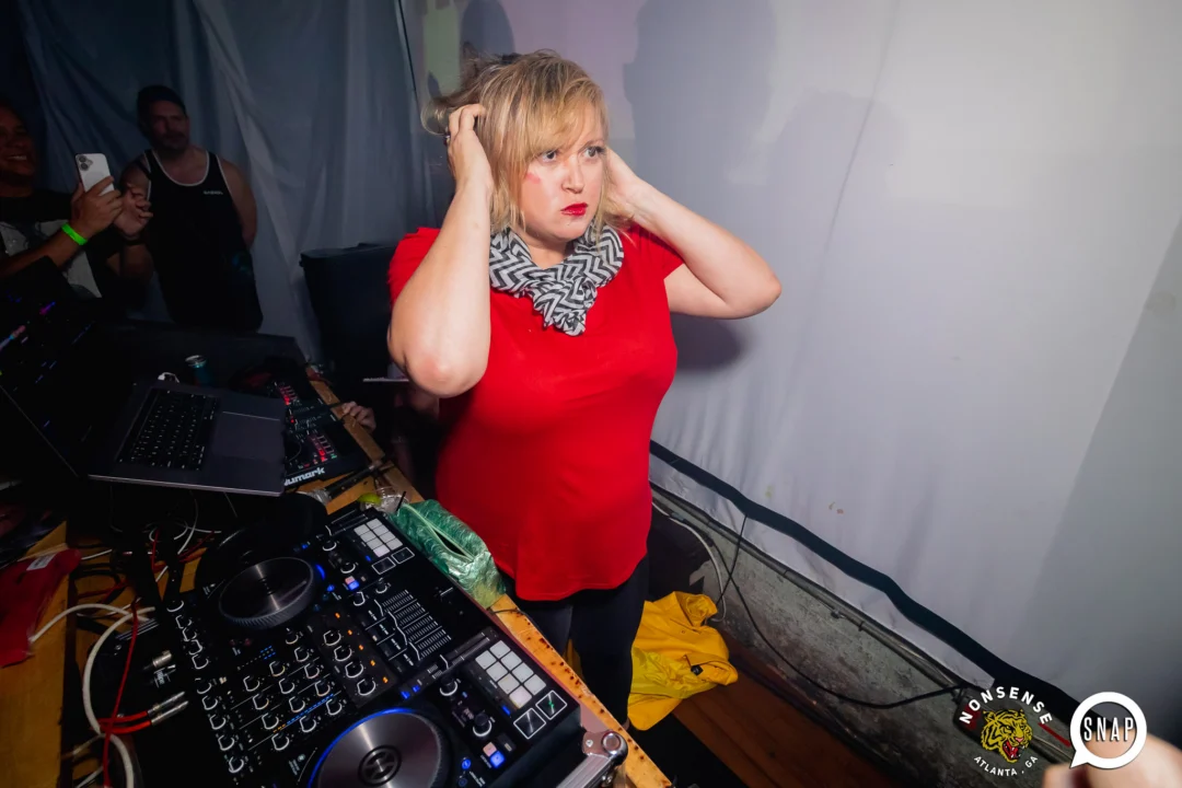 The Substance - A dance party inspired by the film - November 2024 - Kimber and NeonHorror were the DJs - Pics by @hellacurious - Decor by TAD and Scott