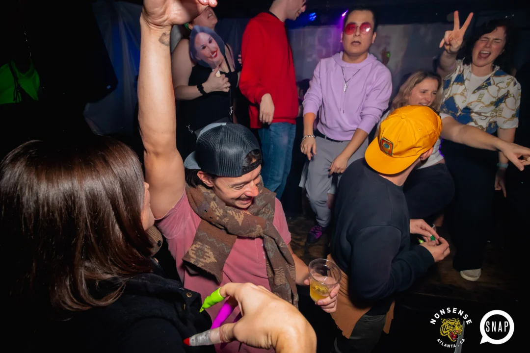 The Substance - A dance party inspired by the film - November 2024 - Kimber and NeonHorror were the DJs - Pics by @hellacurious - Decor by TAD and Scott