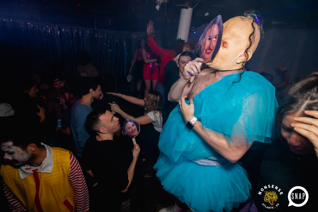 The Substance - A dance party inspired by the film - November 2024 - Kimber and NeonHorror were the DJs - Pics by @hellacurious - Decor by TAD and Scott