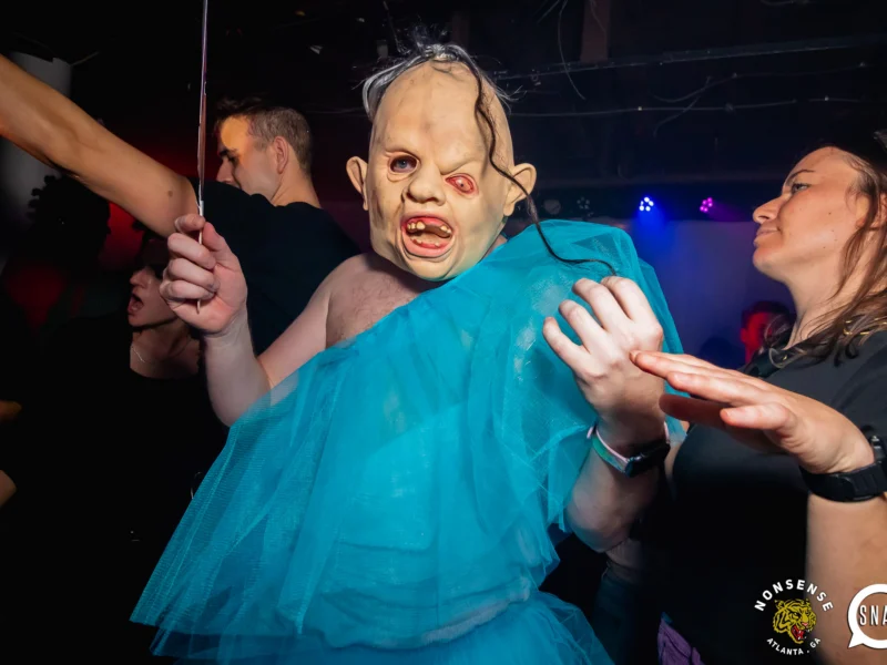 The Substance - A dance party inspired by the film - November 2024 - Kimber and NeonHorror were the DJs - Pics by @hellacurious - Decor by TAD and Scott