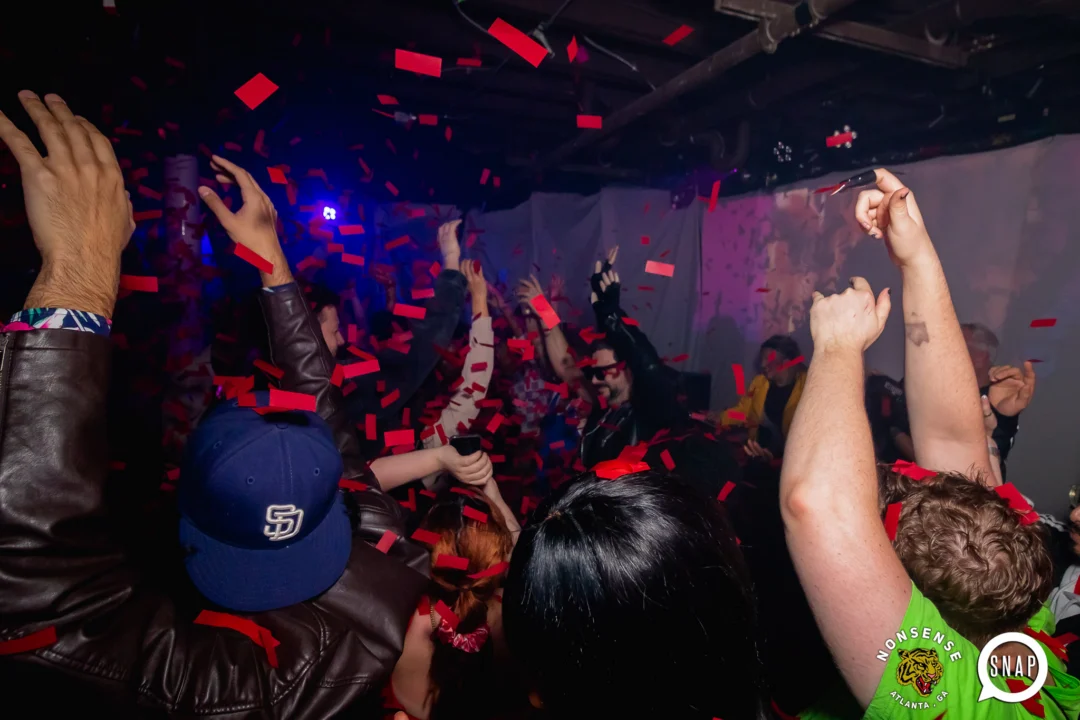 The Substance - A dance party inspired by the film - November 2024 - Kimber and NeonHorror were the DJs - Pics by @hellacurious - Decor by TAD and Scott