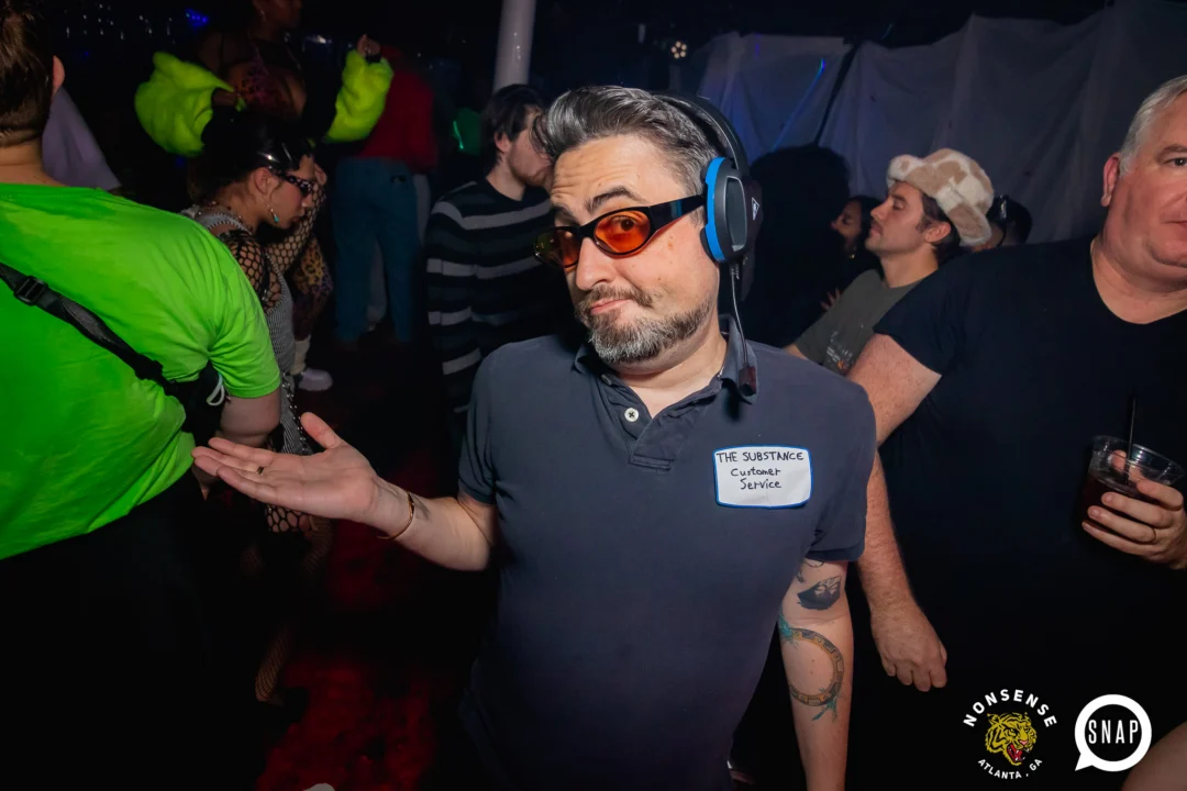 The Substance - A dance party inspired by the film - November 2024 - Kimber and NeonHorror were the DJs - Pics by @hellacurious - Decor by TAD and Scott