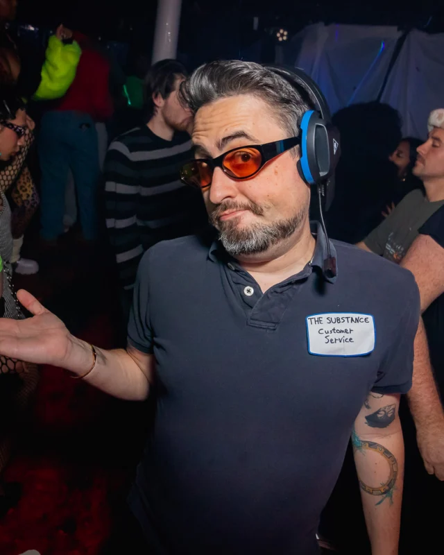 The Substance - A dance party inspired by the film - November 2024 - Kimber and NeonHorror were the DJs - Pics by @hellacurious - Decor by TAD and Scott