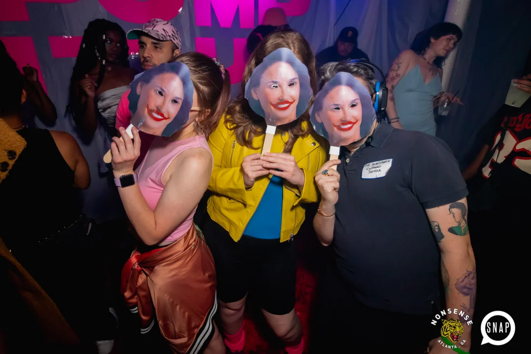 The Substance - A dance party inspired by the film - November 2024 - Kimber and NeonHorror were the DJs - Pics by @hellacurious - Decor by TAD and Scott