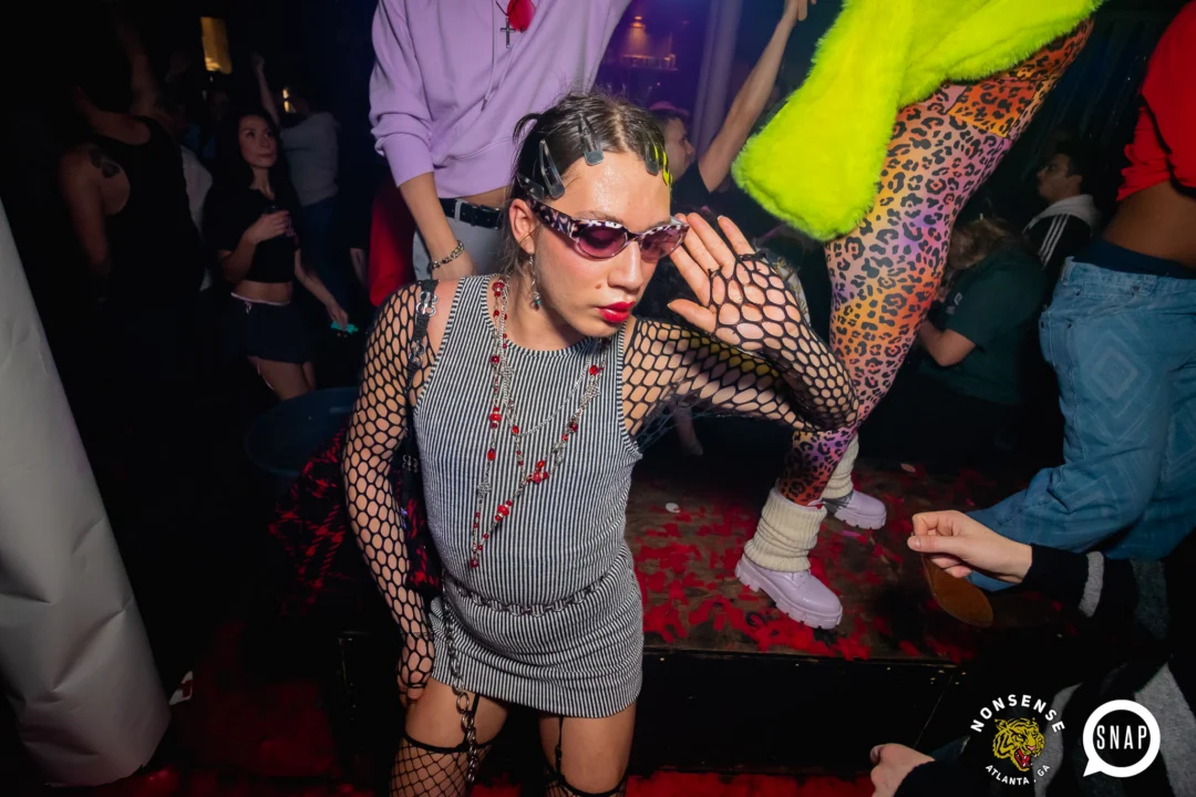 The Substance - A dance party inspired by the film - November 2024 - Kimber and NeonHorror were the DJs - Pics by @hellacurious - Decor by TAD and Scott
