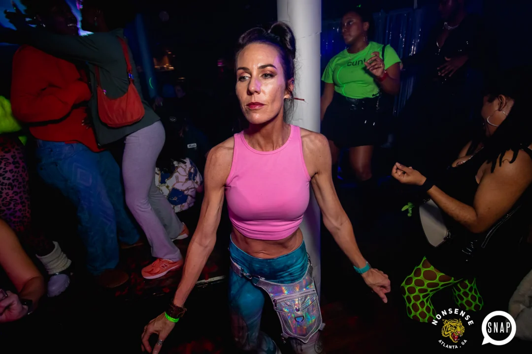 The Substance - A dance party inspired by the film - November 2024 - Kimber and NeonHorror were the DJs - Pics by @hellacurious - Decor by TAD and Scott