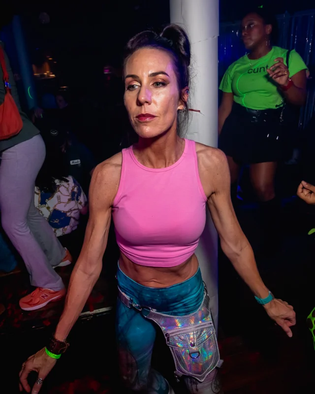 The Substance - A dance party inspired by the film - November 2024 - Kimber and NeonHorror were the DJs - Pics by @hellacurious - Decor by TAD and Scott