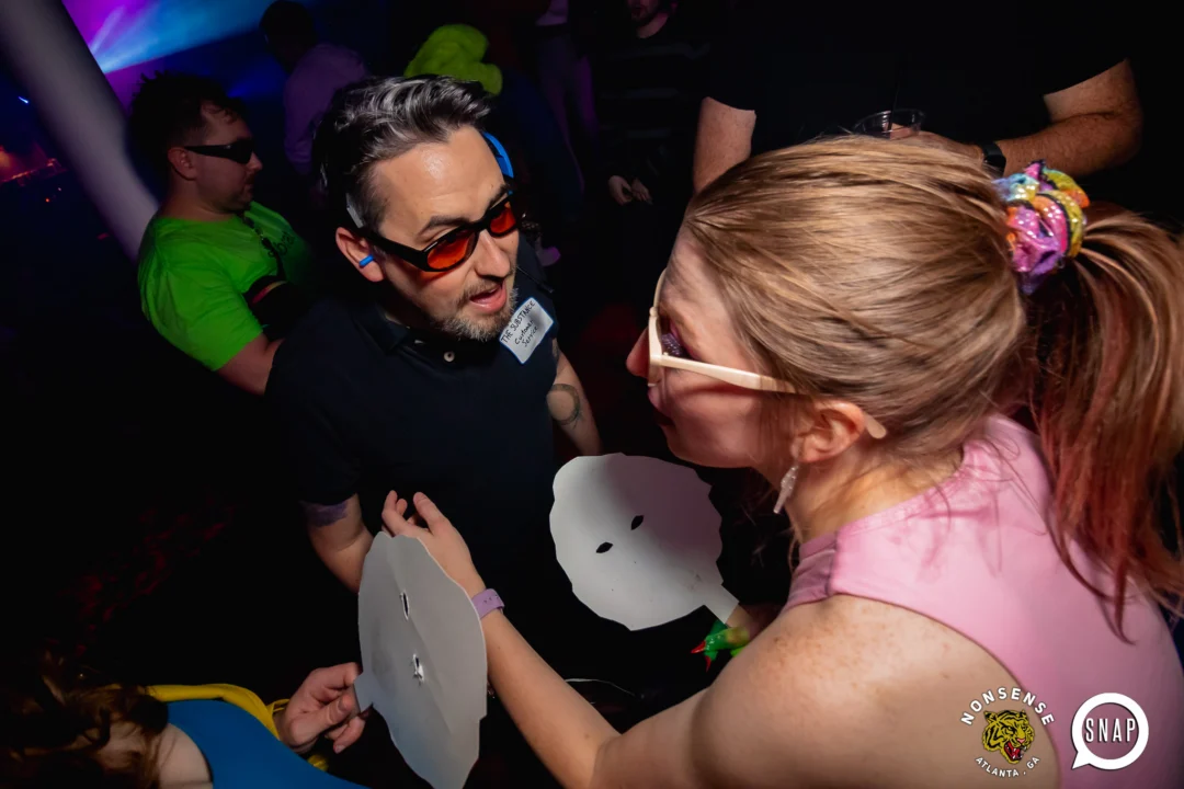 The Substance - A dance party inspired by the film - November 2024 - Kimber and NeonHorror were the DJs - Pics by @hellacurious - Decor by TAD and Scott