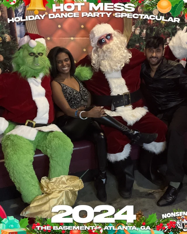 2024 Hot Mess Holiday Dance Party Spectacular at The Basement - December 21, 2024 - Follow @nonsenseatl