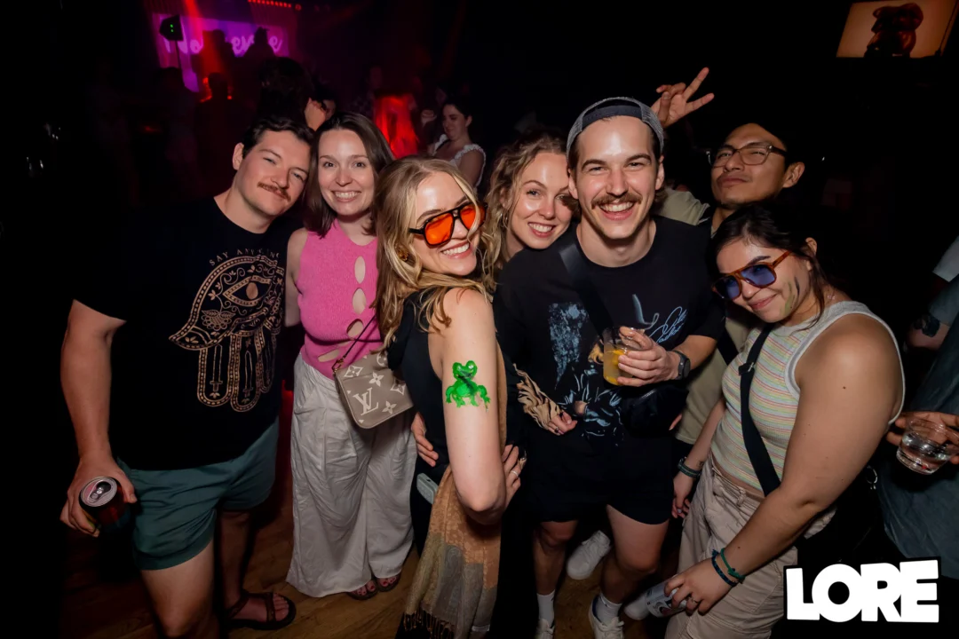 Nonsense dance party - April 2025 (Easter Edition) - Kimber and Tacosaurus Rex were the DJs - Photo by @hellacurious