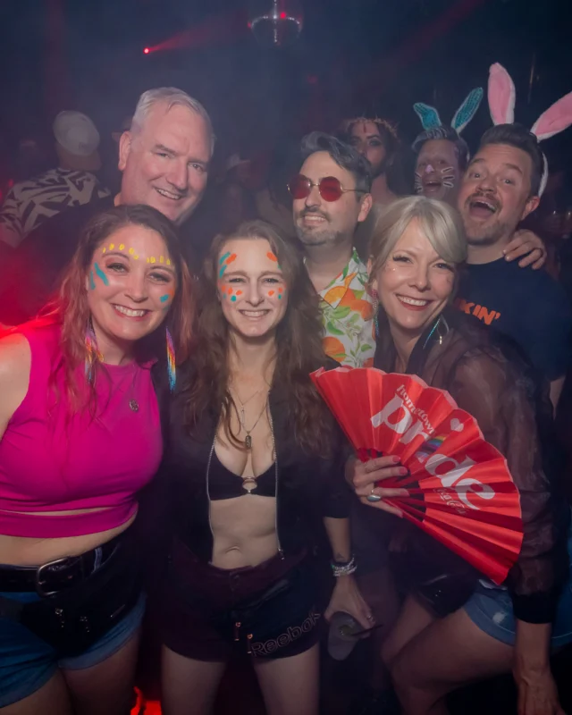Nonsense dance party - April 2025 (Easter Edition) - Kimber and Tacosaurus Rex were the DJs - Photo by @hellacurious