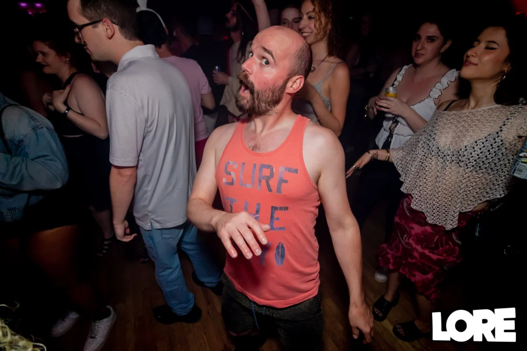 Nonsense dance party - April 2025 (Easter Edition) - Kimber and Tacosaurus Rex were the DJs - Photo by @hellacurious