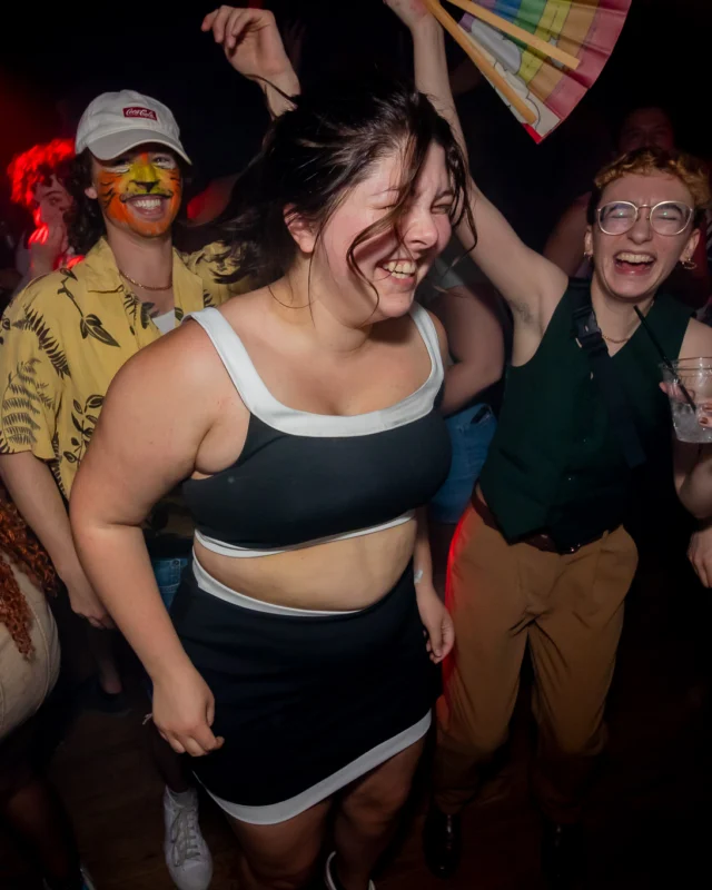 Nonsense dance party - April 2025 (Easter Edition) - Kimber and Tacosaurus Rex were the DJs - Photo by @hellacurious