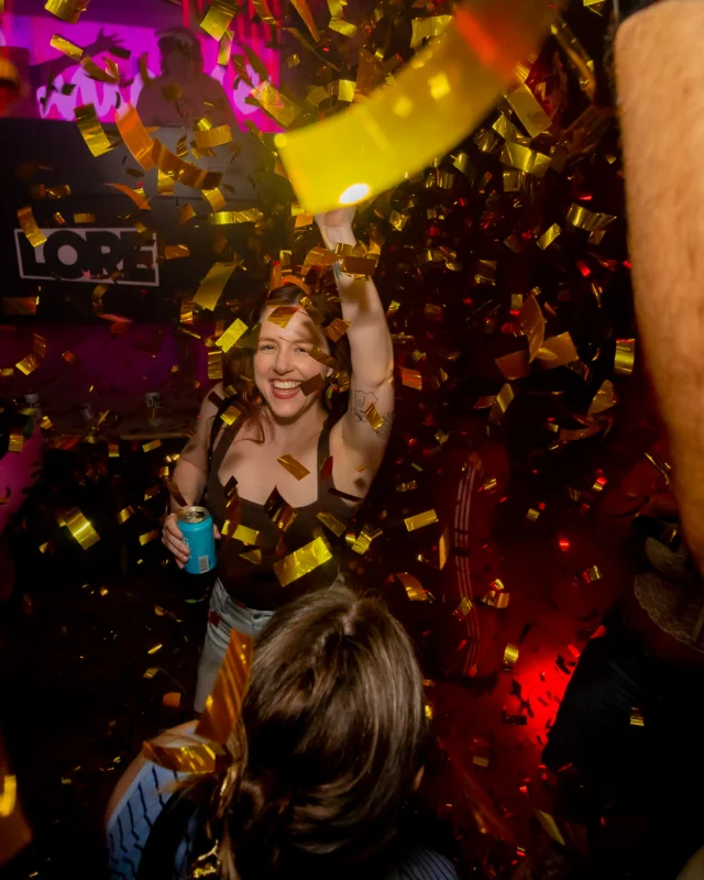 Nonsense dance party - April 2025 (Easter Edition) - Kimber and Tacosaurus Rex were the DJs - Photo by @hellacurious