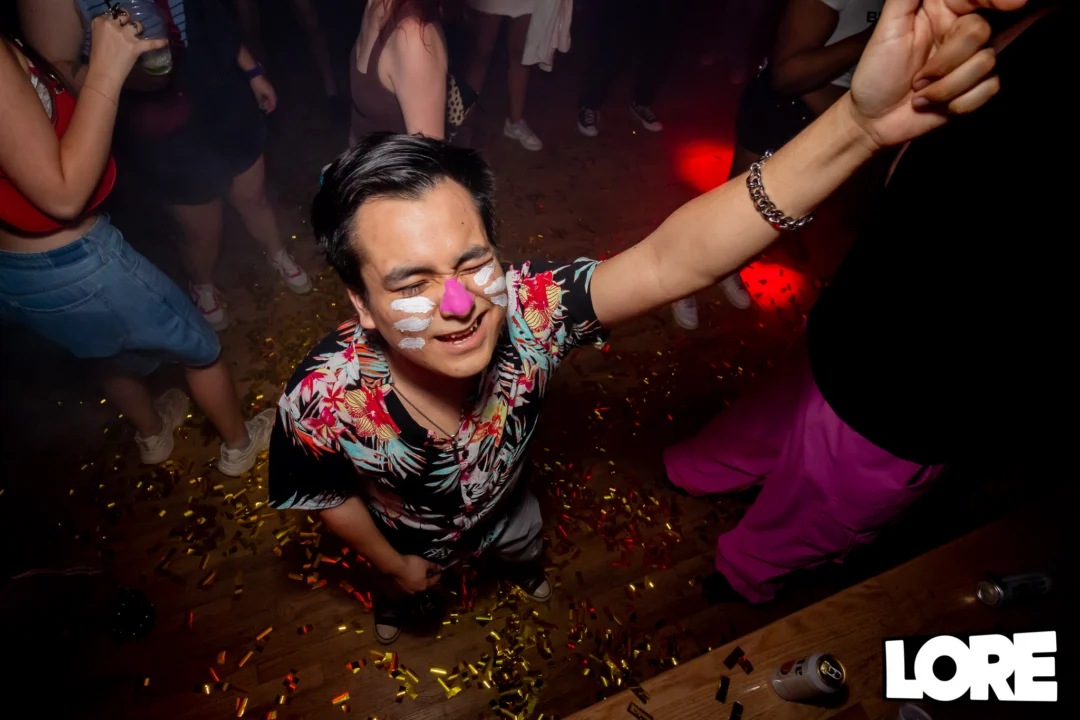 Nonsense dance party - April 2025 (Easter Edition) - Kimber and Tacosaurus Rex were the DJs - Photo by @hellacurious