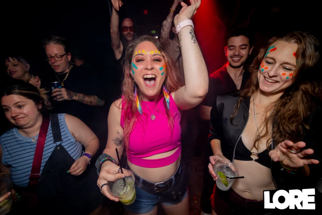 Nonsense dance party - April 2025 (Easter Edition) - Kimber and Tacosaurus Rex were the DJs - Photo by @hellacurious