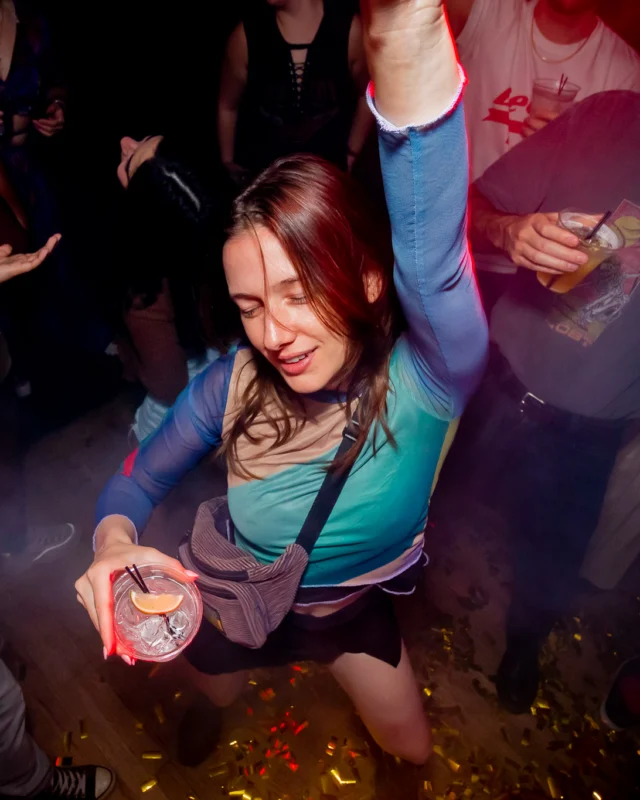Nonsense dance party - April 2025 (Easter Edition) - Kimber and Tacosaurus Rex were the DJs - Photo by @hellacurious