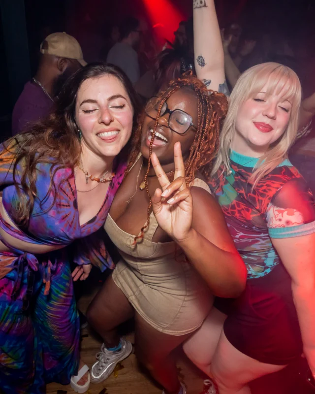Nonsense dance party - April 2025 (Easter Edition) - Kimber and Tacosaurus Rex were the DJs - Photo by @hellacurious