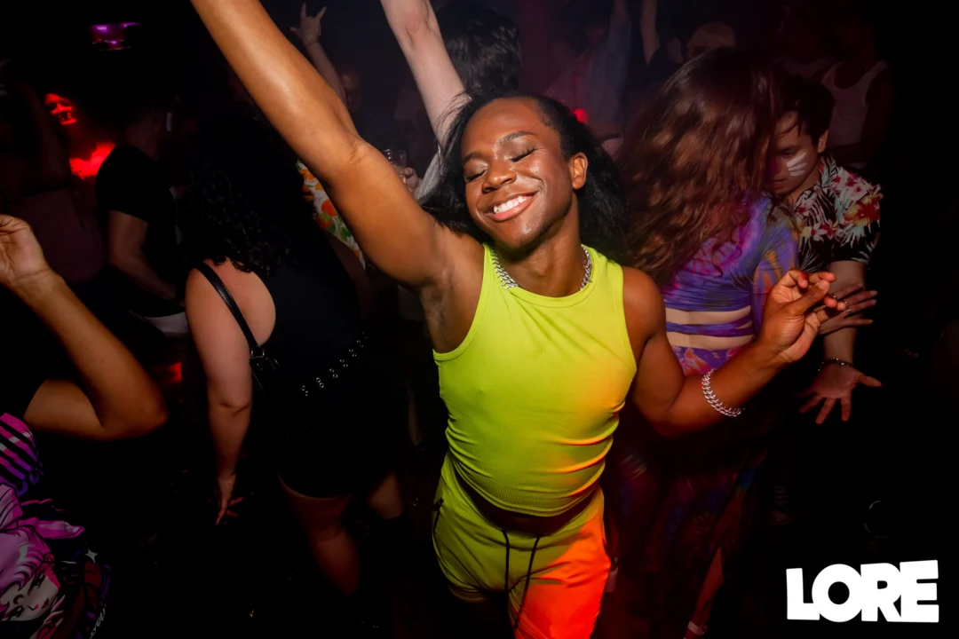 Nonsense dance party - April 2025 (Easter Edition) - Kimber and Tacosaurus Rex were the DJs - Photo by @hellacurious