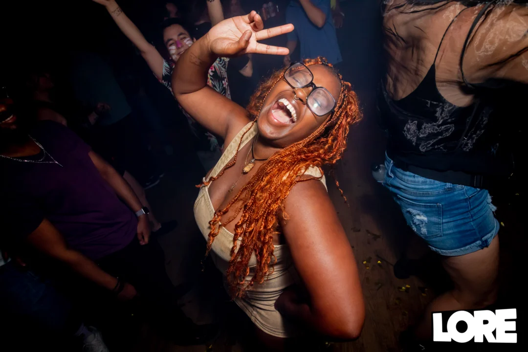 Nonsense dance party - April 2025 (Easter Edition) - Kimber and Tacosaurus Rex were the DJs - Photo by @hellacurious