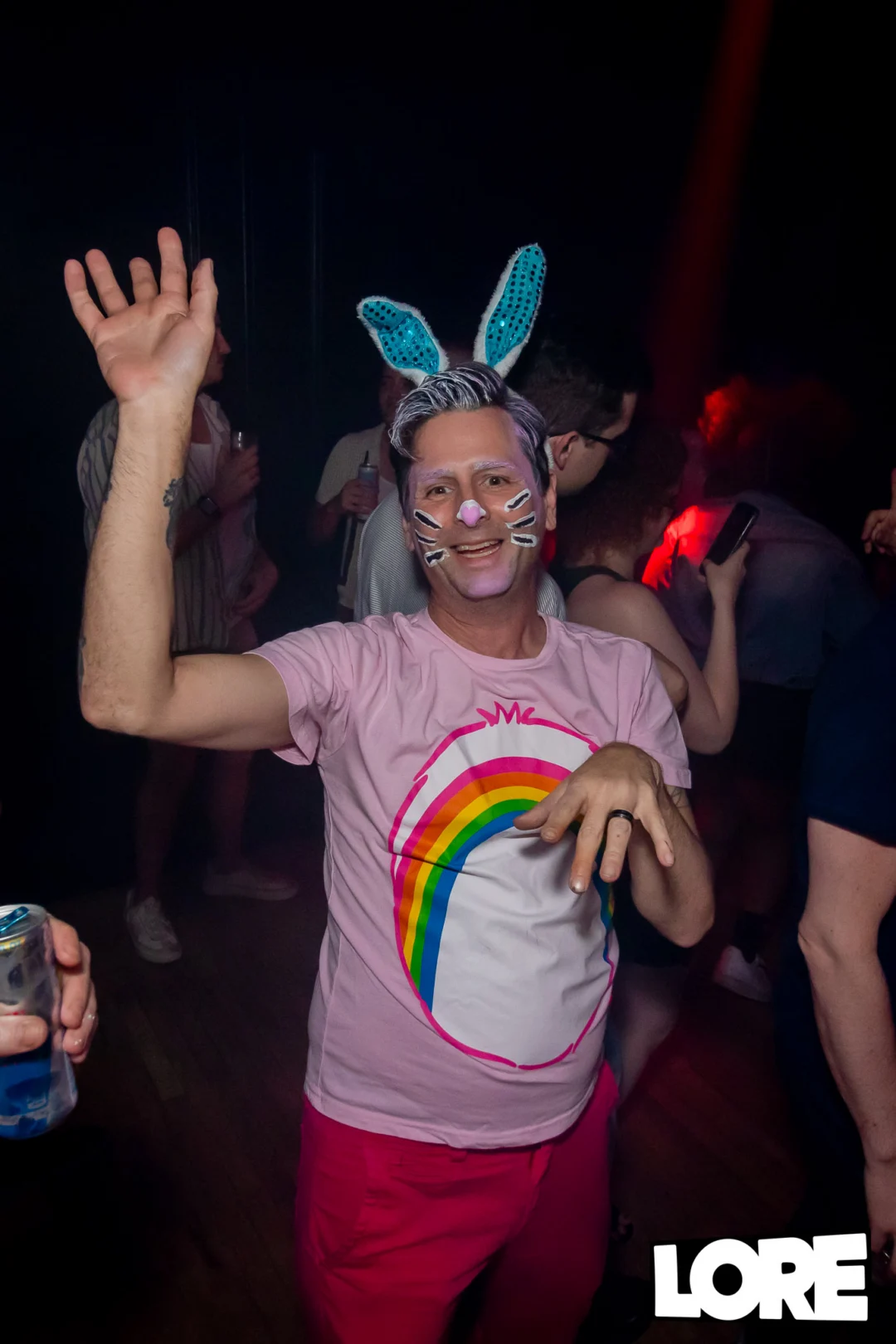 Nonsense dance party - April 2025 (Easter Edition) - Kimber and Tacosaurus Rex were the DJs - Photo by @hellacurious