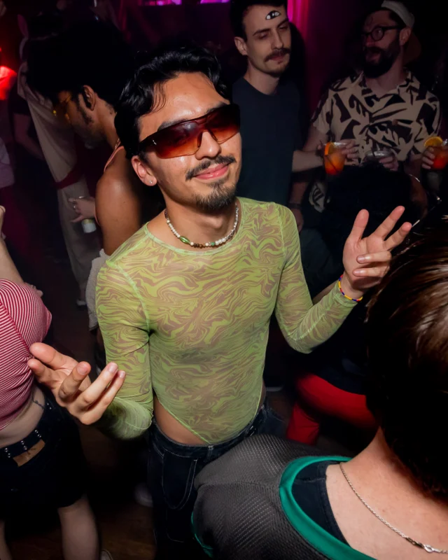 Nonsense dance party - April 2025 (Easter Edition) - Kimber and Tacosaurus Rex were the DJs - Photo by @hellacurious
