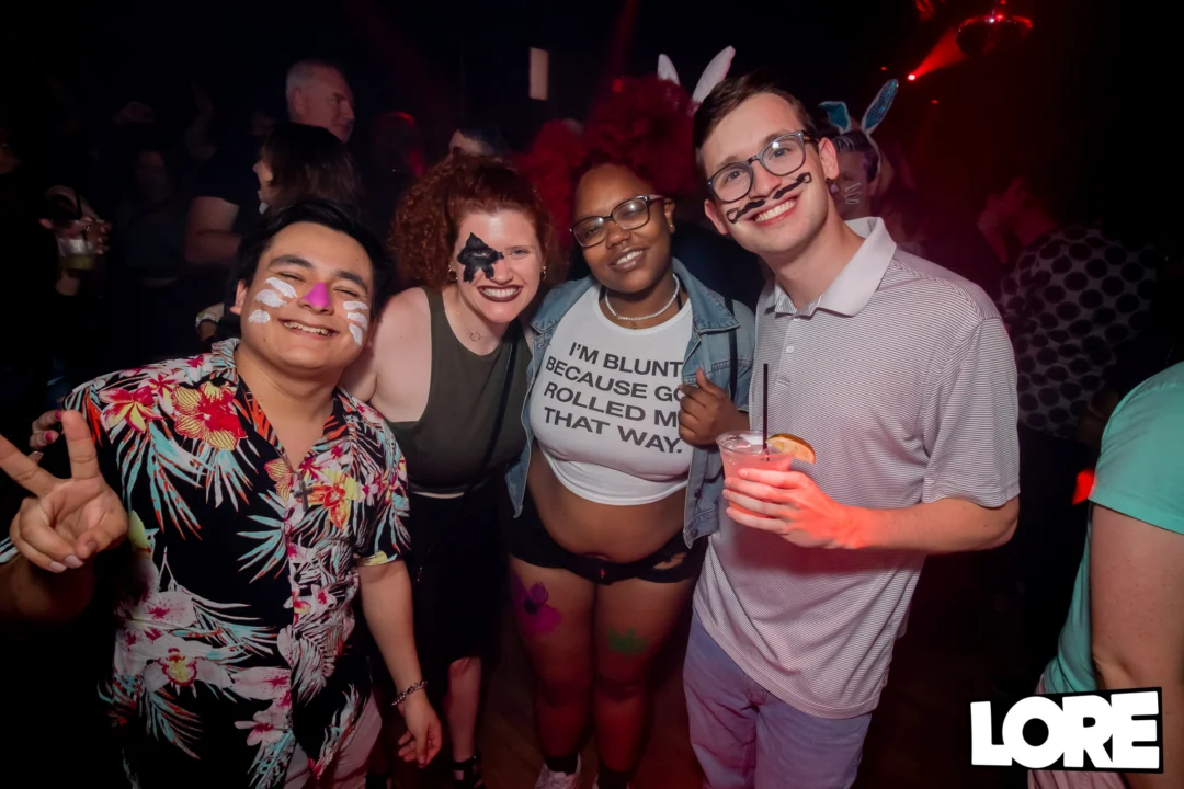 Nonsense dance party - April 2025 (Easter Edition) - Kimber and Tacosaurus Rex were the DJs - Photo by @hellacurious