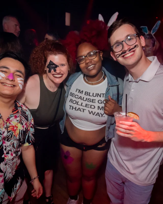 Nonsense dance party - April 2025 (Easter Edition) - Kimber and Tacosaurus Rex were the DJs - Photo by @hellacurious
