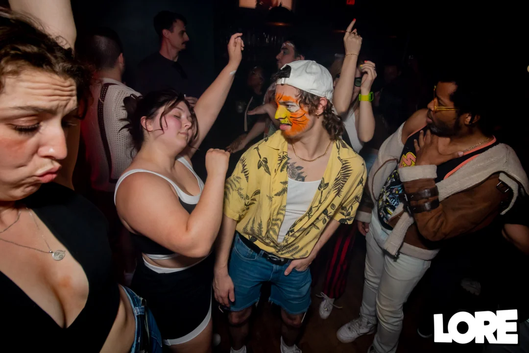 Nonsense dance party - April 2025 (Easter Edition) - Kimber and Tacosaurus Rex were the DJs - Photo by @hellacurious