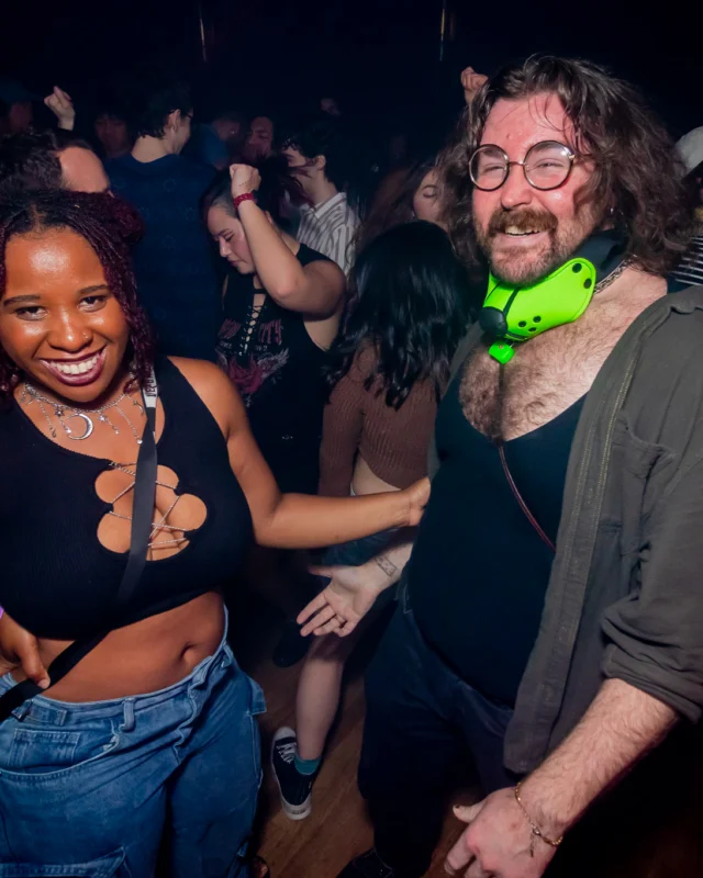 Nonsense dance party - April 2025 (Easter Edition) - Kimber and Tacosaurus Rex were the DJs - Photo by @hellacurious