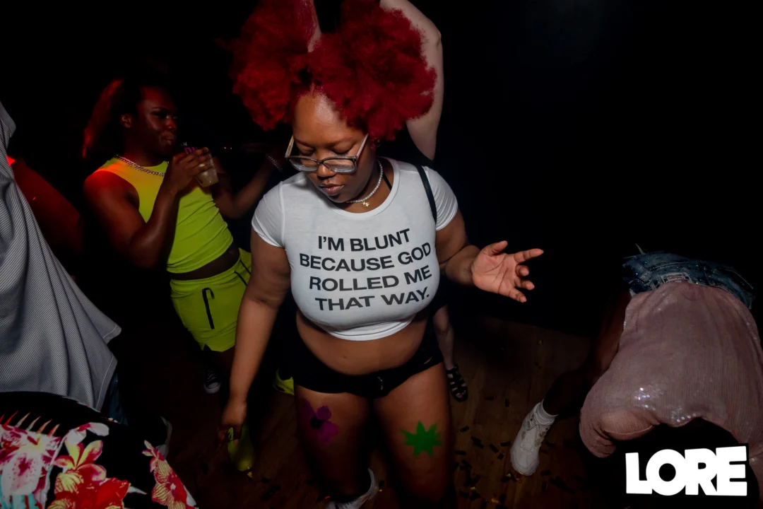 Nonsense dance party - April 2025 (Easter Edition) - Kimber and Tacosaurus Rex were the DJs - Photo by @hellacurious