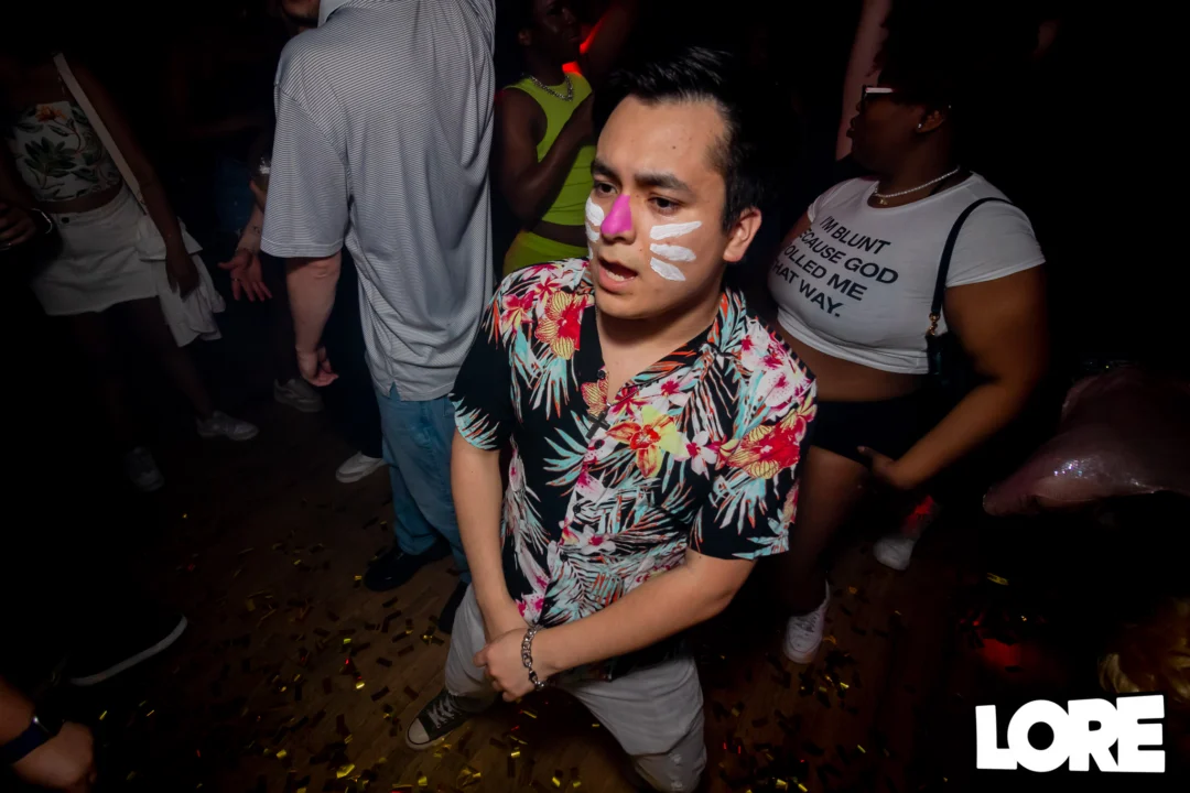 Nonsense dance party - April 2025 (Easter Edition) - Kimber and Tacosaurus Rex were the DJs - Photo by @hellacurious