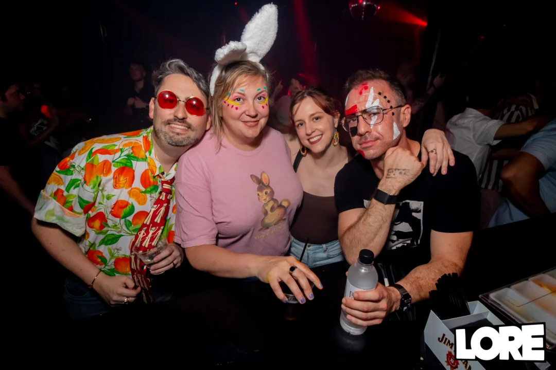 Nonsense dance party - April 2025 (Easter Edition) - Kimber and Tacosaurus Rex were the DJs - Photo by @hellacurious
