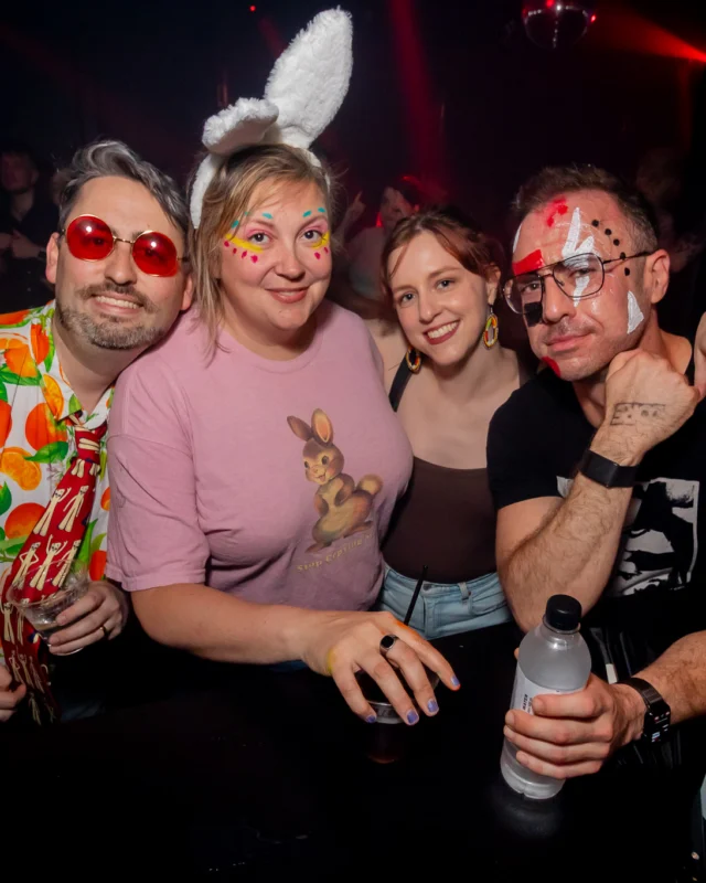 Nonsense dance party - April 2025 (Easter Edition) - Kimber and Tacosaurus Rex were the DJs - Photo by @hellacurious