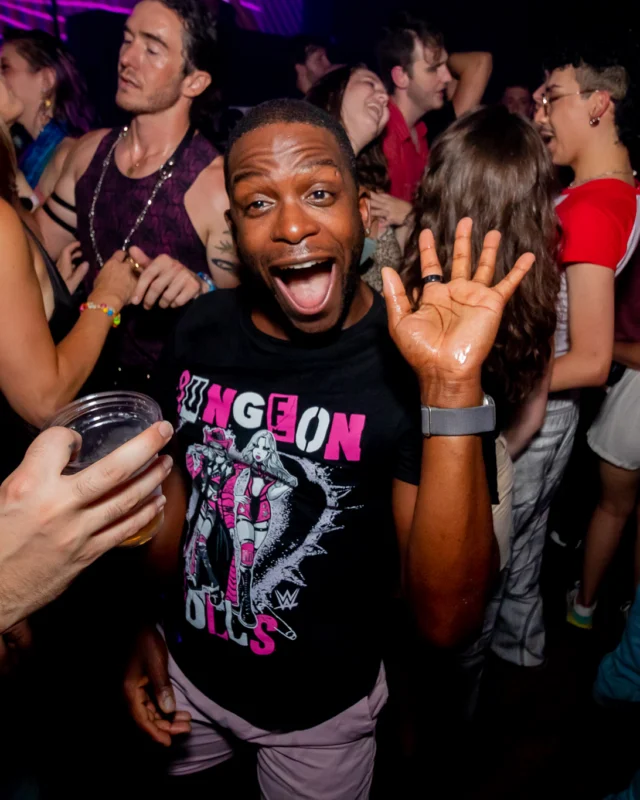 Hot Mess dance pop party - July 2025 - Kimber was the DJ - Photo by @hellacurious