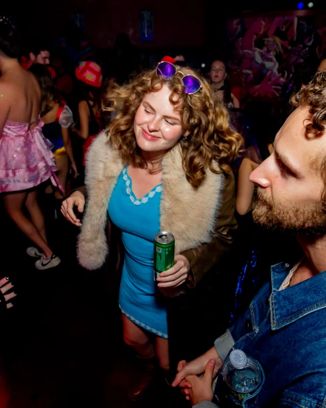 Nonsense Halloween 2025 at 404.exe - Kimber and Tom Bruno were the DJs - Photo by by @hellacurious - Decor and art installations by Scott and Tad - Monster Fortune Telling by Mystic Madison
