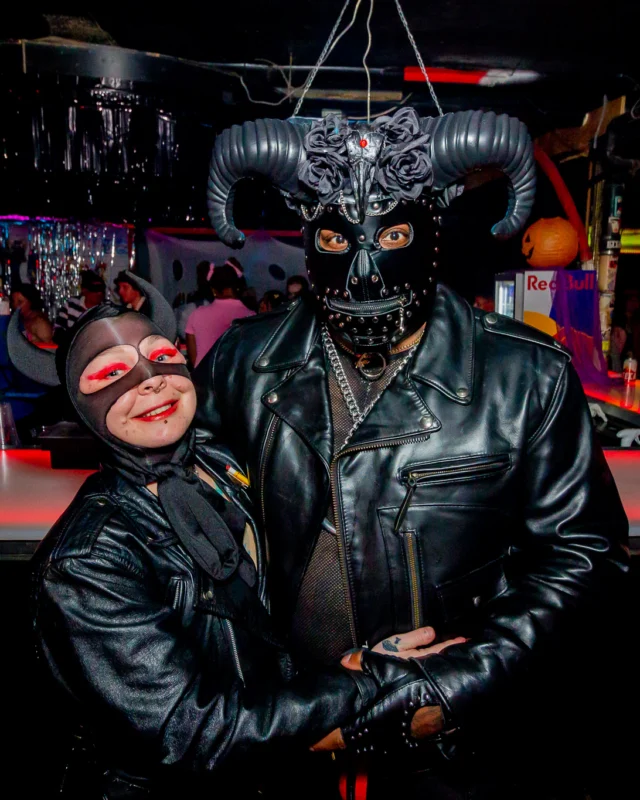 Nonsense Halloween 2025 at 404.exe - Kimber and Tom Bruno were the DJs - Photo by by @hellacurious - Decor and art installations by Scott and Tad - Monster Fortune Telling by Mystic Madison