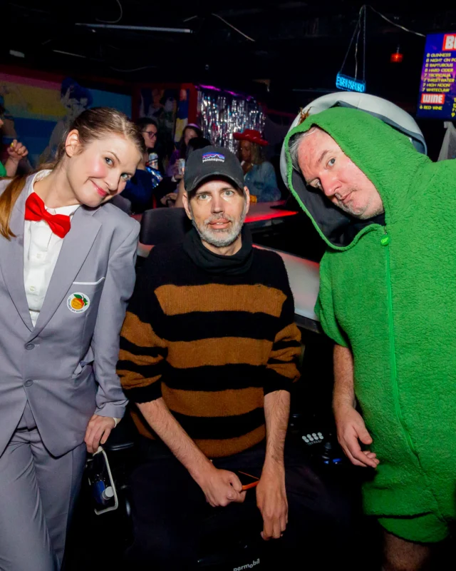 Nonsense Halloween 2025 at 404.exe - Kimber and Tom Bruno were the DJs - Photo by by @hellacurious - Decor and art installations by Scott and Tad - Monster Fortune Telling by Mystic Madison