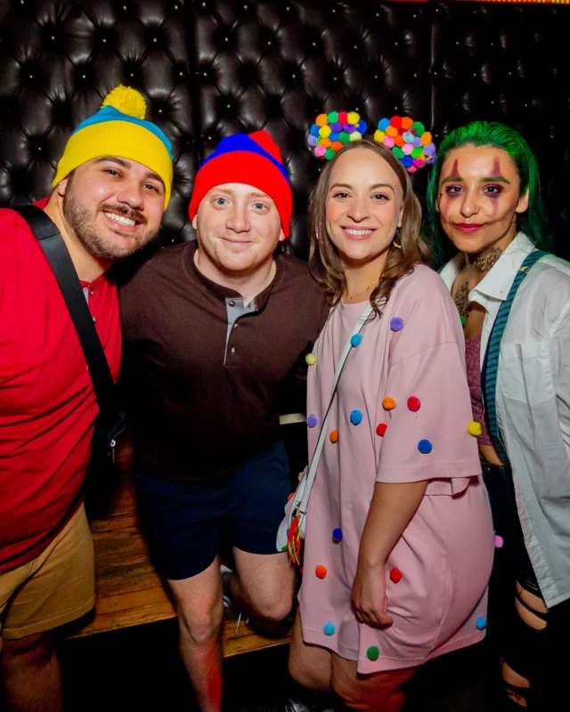 Nonsense Halloween 2025 at 404.exe - Kimber and Tom Bruno were the DJs - Photo by by @hellacurious - Decor and art installations by Scott and Tad - Monster Fortune Telling by Mystic Madison