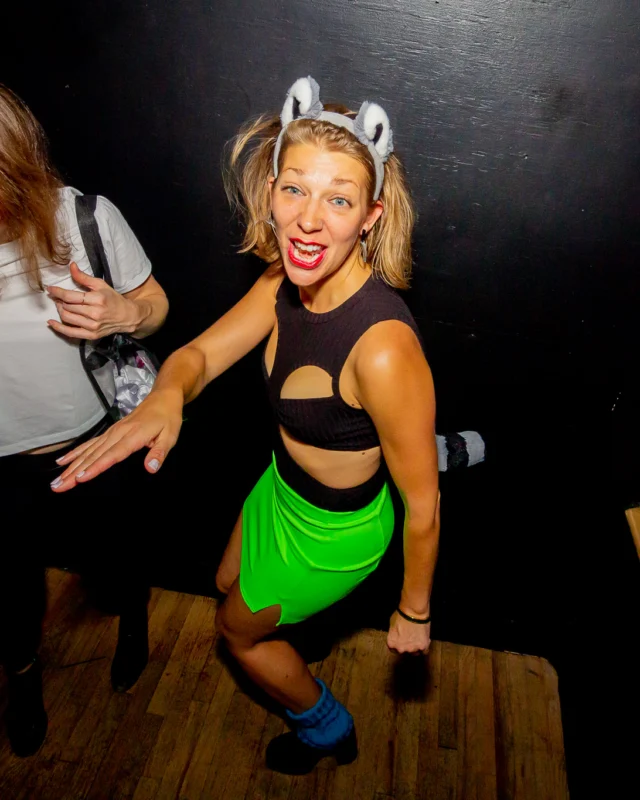 Hot Mess Halloween 2025 - Kimber was the DJ - Photo by @hellacurious