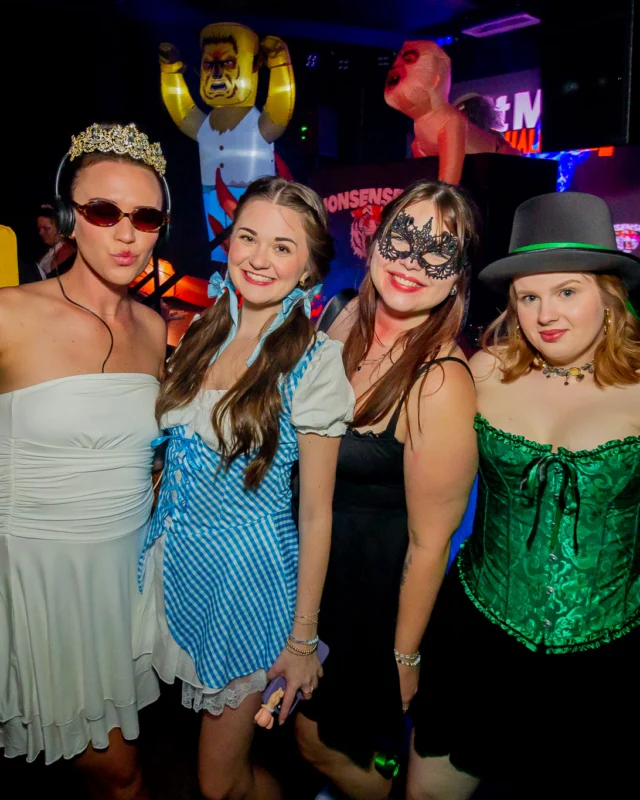 Hot Mess Halloween 2025 - Kimber was the DJ - Photo by @hellacurious