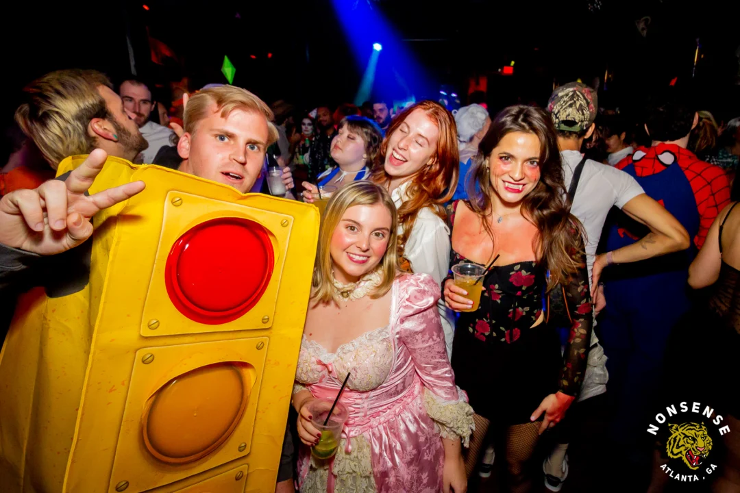 Hot Mess Halloween 2025 - Kimber was the DJ - Photo by @hellacurious