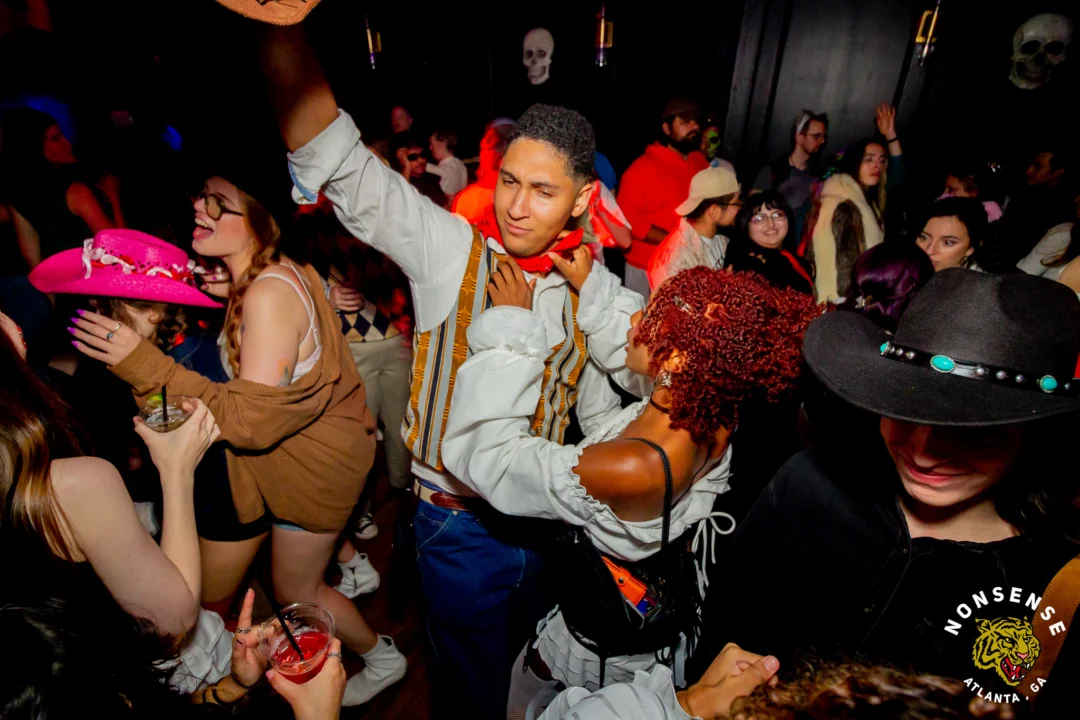 Hot Mess Halloween 2025 - Kimber was the DJ - Photo by @hellacurious