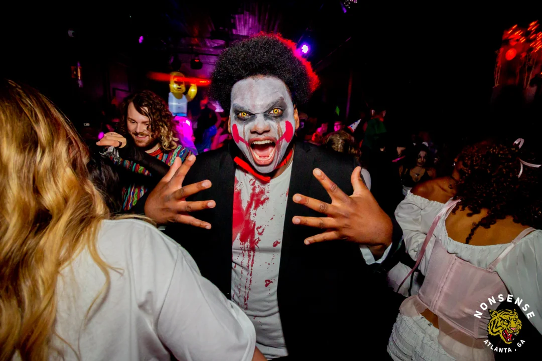 Hot Mess Halloween 2025 - Kimber was the DJ - Photo by @hellacurious